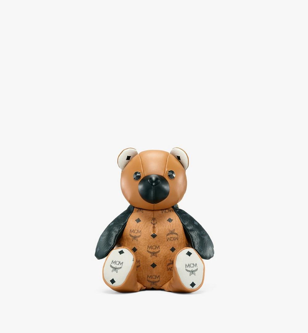 MCM Park Bear Backpack in Visetos Leather Mix 1